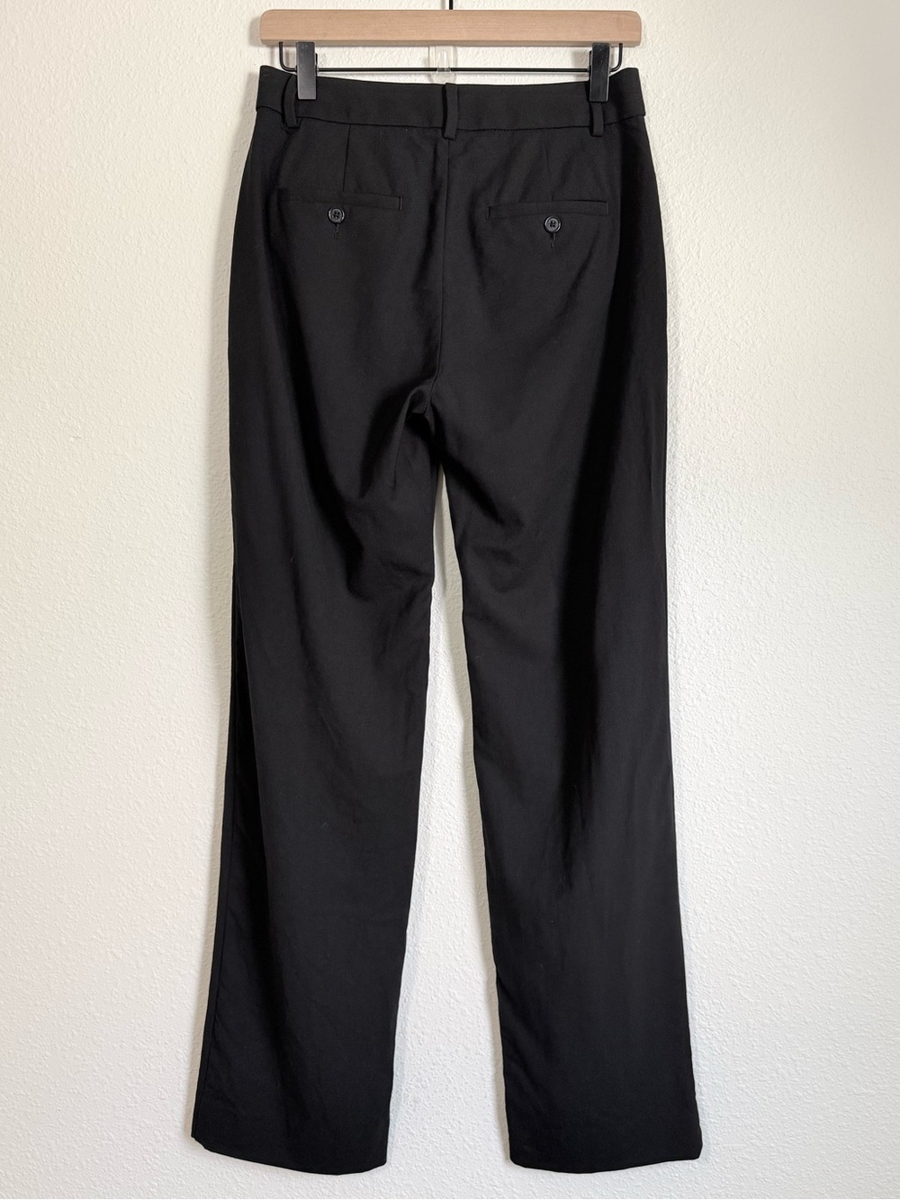 Banana Republic Mid Rise Straight Leg Tailored Wool Trousers Classic Minimalist - Picture 7 of 10